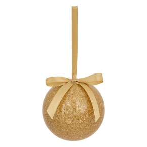 Boule de Noël en papier - Paillettes - 7.5 cm - Doré | Le Géant de la Fête