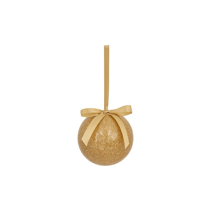 Boule de Noël en papier - Paillettes - 7.5 cm - Doré | Le Géant de la Fête