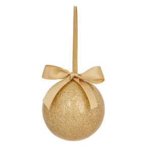 Boule de Noël en papier - Paillettes - 9 cm - Doré | Le Géant de la Fête