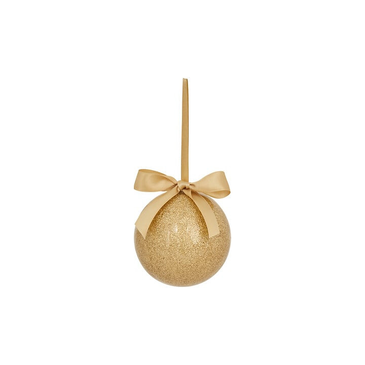 Boule de Noël en papier - Paillettes - 9 cm - Doré | Le Géant de la Fête