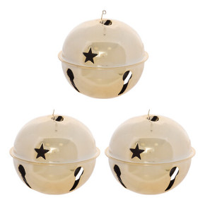 Grelots - 8 cm - lot de 3 - Doré | Le Géant de la Fête