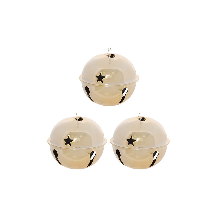 Grelots - 8 cm - lot de 3 - Doré | Le Géant de la Fête