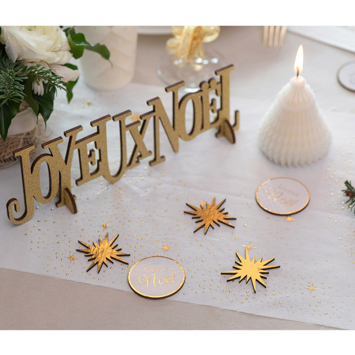 Confettis de table - Ornement étincelant - lot de 10 - Blanc | Le Géant de la Fête
