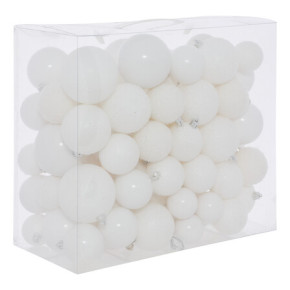 Kit de boules de Noël - lot de 100 - Blanc | Le Géant de la Fête