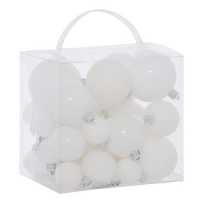Kit de boules de Noël - lot de 35 - Blanc | Le Géant de la Fête