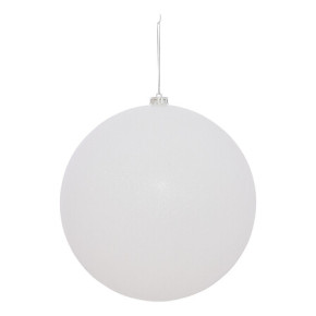 Boule de Noël - Paillettes - 25 cm - Blanc | Le Géant de la Fête