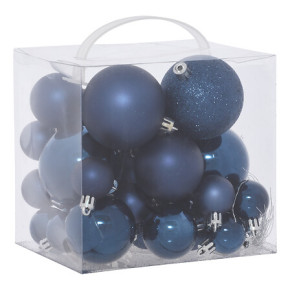 Kit de boules de Noël - lot de 35 - Marine | Le Géant de la Fête