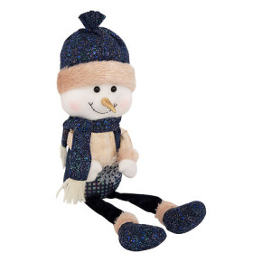 Bonhomme de neige assis - Bleu | Le Géant de la Fête
