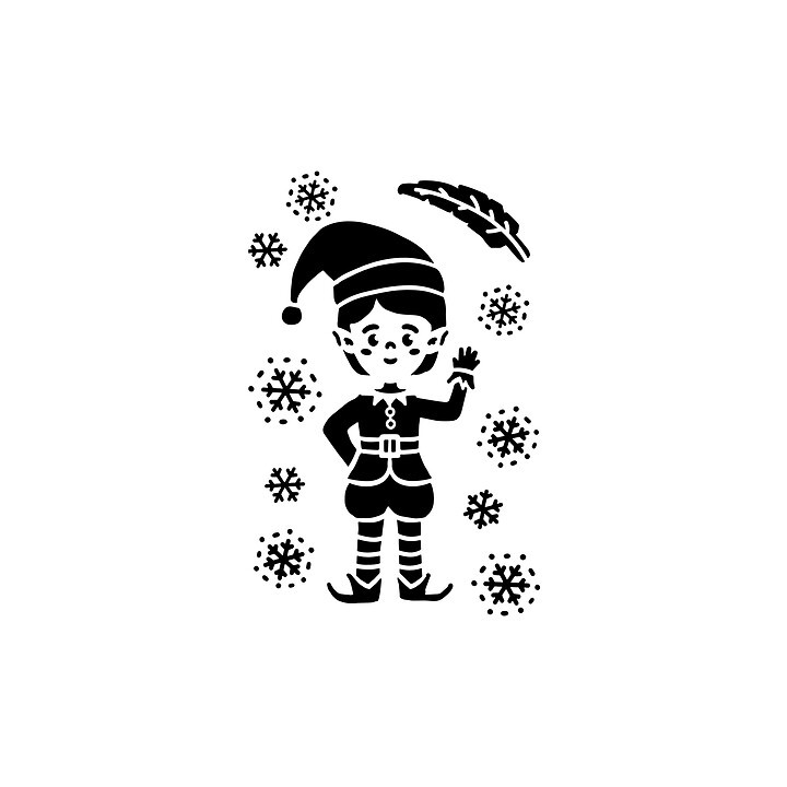 Pochoir de Noël - Personnage de Noël | Le Géant de la Fête