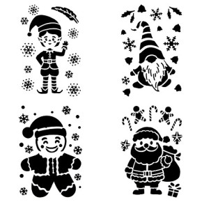 Pochoir de Noël - Personnage de Noël | Le Géant de la Fête