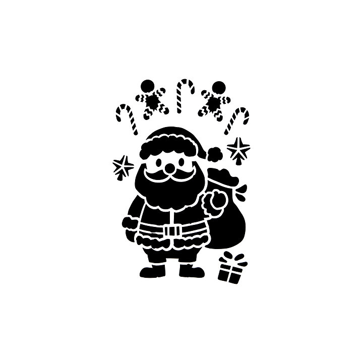 Pochoir de Noël - Personnage de Noël | Le Géant de la Fête