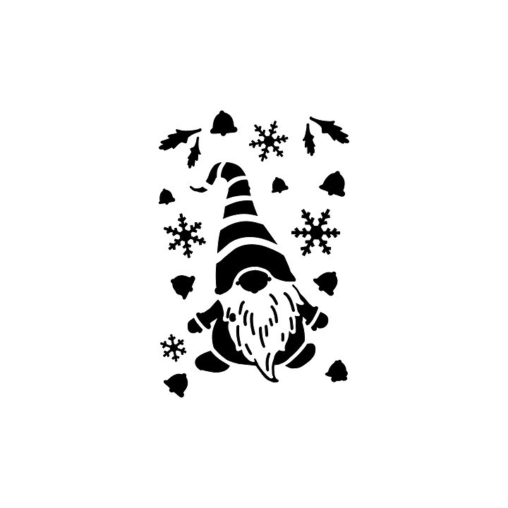 Pochoir de Noël - Personnage de Noël | Le Géant de la Fête