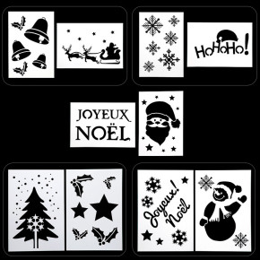 Pochoirs de Noël - 2 pièces | Le Géant de la Fête