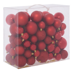 Kit de boules de Noël - lot de 100 - Rouge | Le Géant de la Fête