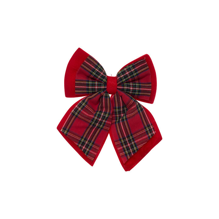 Grand noeud en velours - Tartan - 45 cm | Le Géant de la Fête