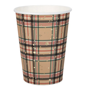 Gobelets - Tartan - lot de 10 - Beige | Le Géant de la Fête