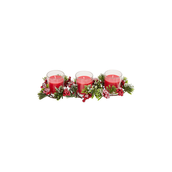 Set de 3 bougeoirs - Feuillage - Tradition | Le Géant de la Fête