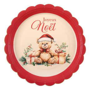 Assiettes - Teddy Noël - lot de 10 | Le Géant de la Fête