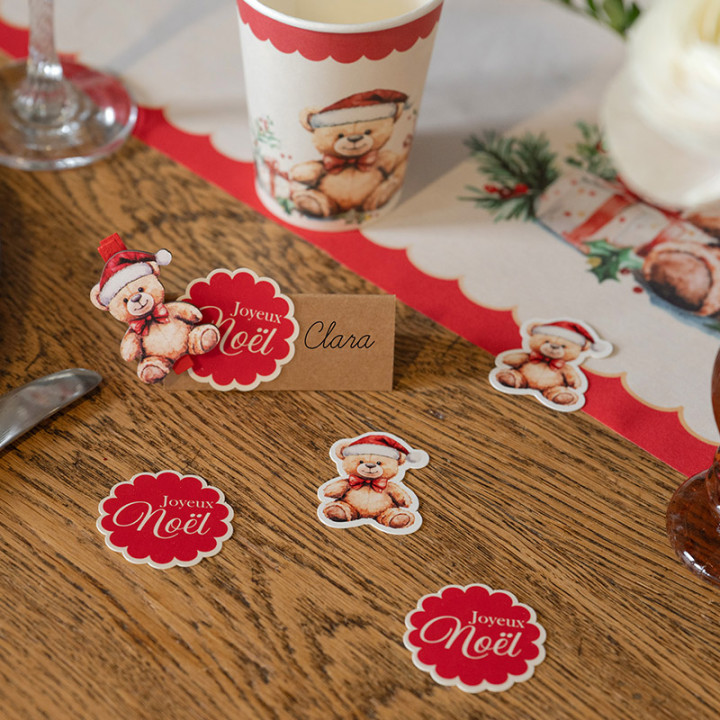 Confettis de table - Teddy Noël - lot de 25 | Le Géant de la Fête