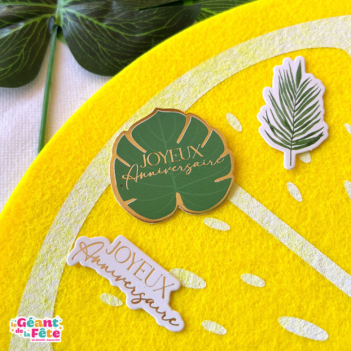 Confettis de table "Anniversaire"- Tropical Palm - lot de 60 | Le Géant de la Fête