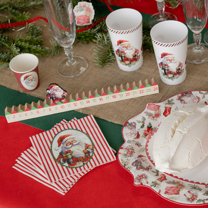 Serviettes cocktail - Père Noël des merveilles - lot de 20 | Le Géant de la Fête