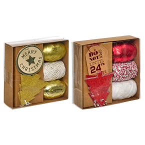 Kit de décoration de cadeaux - Étiquettes et bolducs | Le Géant de la Fête