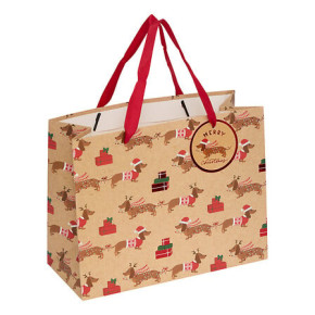 Sac cadeau - Chien de Noël - Petit | Le Géant de la Fête