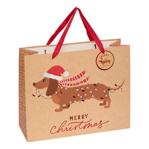 Sac cadeau - Chien de Noël - Moyen | Le Géant de la Fête