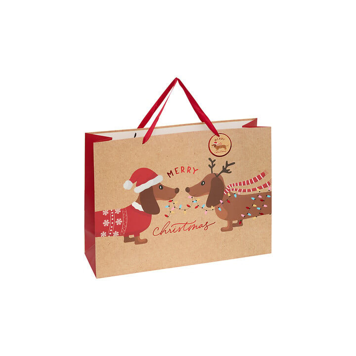Sac cadeau - Chien de Noël - Grand | Le Géant de la Fête