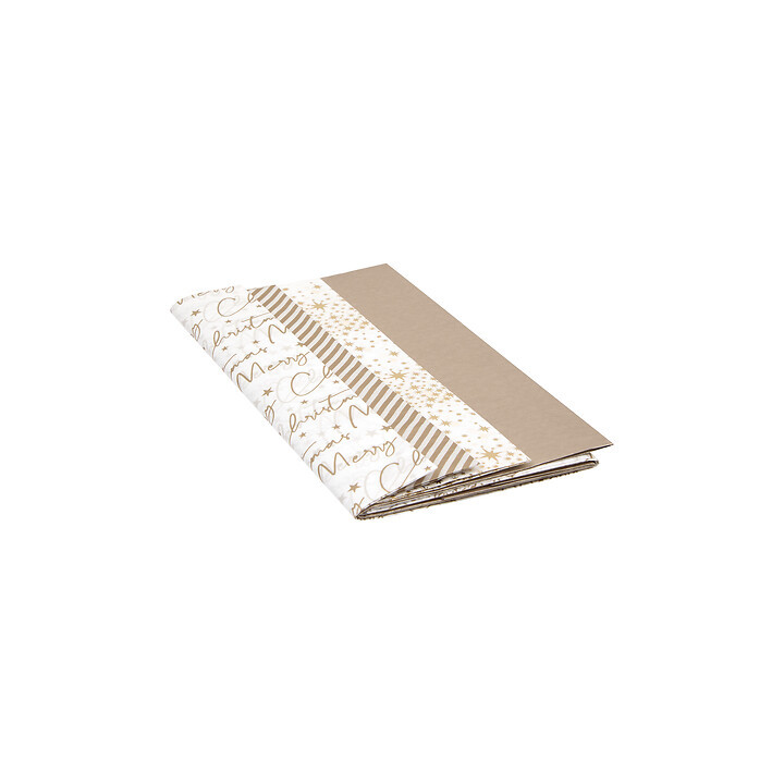 Feuilles de papier de soie - motifs de Noël - lot de 12 | Le Géant de la Fête