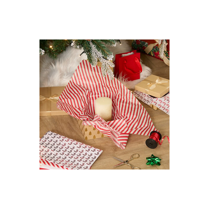 Feuilles de papier de soie - motifs de Noël - lot de 12 | Le Géant de la Fête