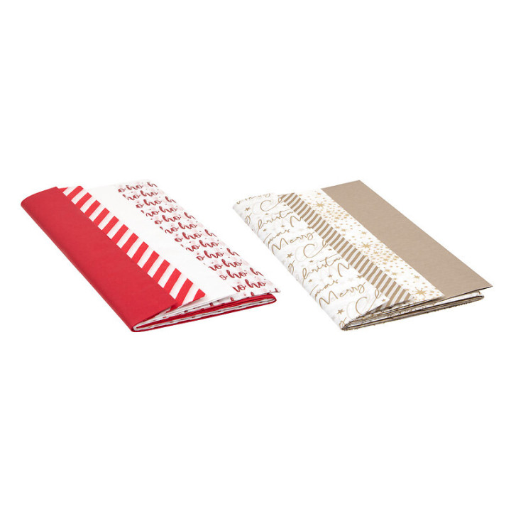 Feuilles de papier de soie - motifs de Noël - lot de 12 | Le Géant de la Fête