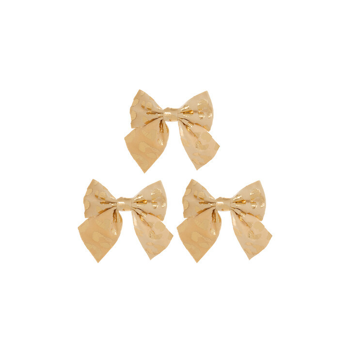 Noeuds en mousse et velours - Léopard - 10 cm - lot de 3 | Le Géant de la Fête