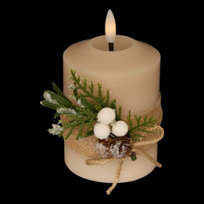 Bougie LED - Lupa - Crème | Le Géant de la Fête