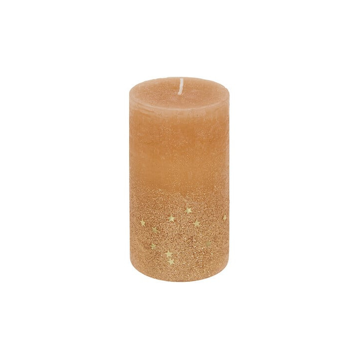 Grande bougie à paillettes et étoiles - Champagne | Le Géant de la Fête