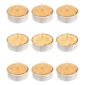 Bougies chauffe-plat - lot de 9 - Champagne | Le Géant de la Fête