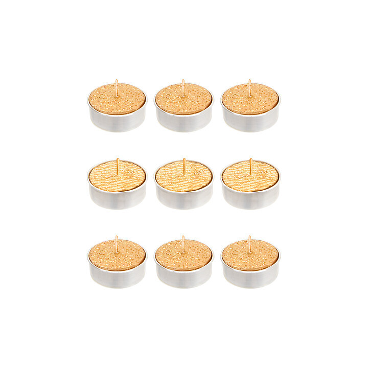 Bougies chauffe-plat - lot de 9 - Champagne | Le Géant de la Fête