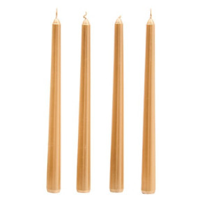 Bougies flambeaux - lot de 4 - Champagne | Le Géant de la Fête