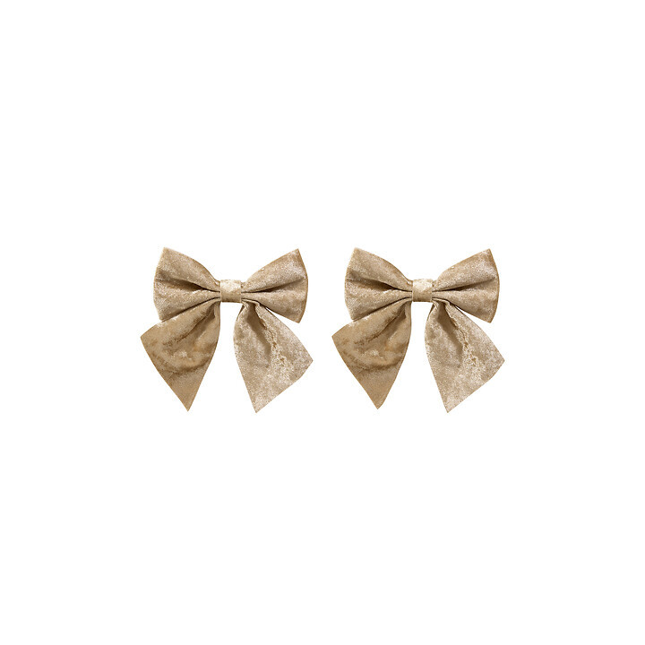 Noeuds en mousse et velours - Petit modèle - lot de 2 - Champagne | Le Géant de la Fête
