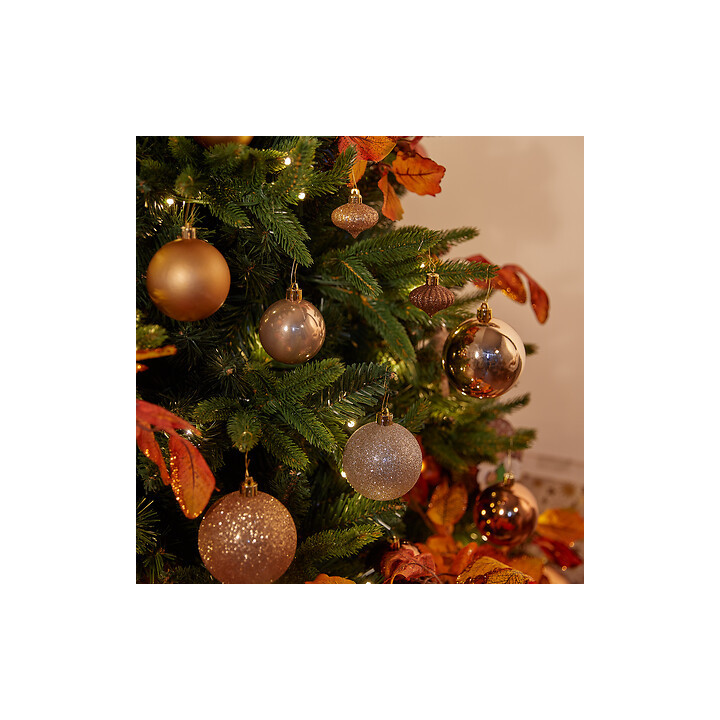 Kit de boules de Noël - lot de 18 - Champagne rosé | Le Géant de la Fête