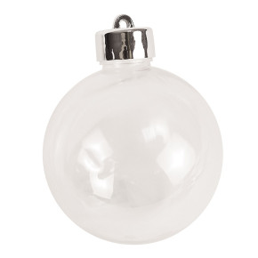 Boules transparentes en plastique - 6 cm - lot de 4 | Le Géant de la Fête