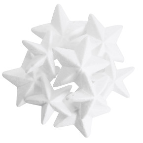 Étoiles Styro - 10 et 13 cm - lot de 20 | Le Géant de la Fête