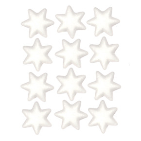 Étoiles Styro - 3.5 cm - lot de 12 | Le Géant de la Fête