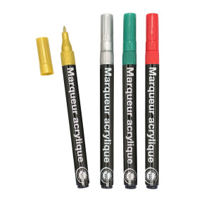 Marqueurs acryliques - 0.8 mm - Couleurs de Noël