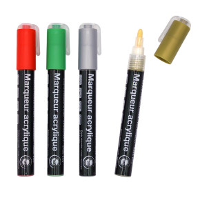 Marqueurs acryliques - 3 mm - Couleurs de Noël