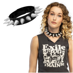 Collier à clous de rockeur