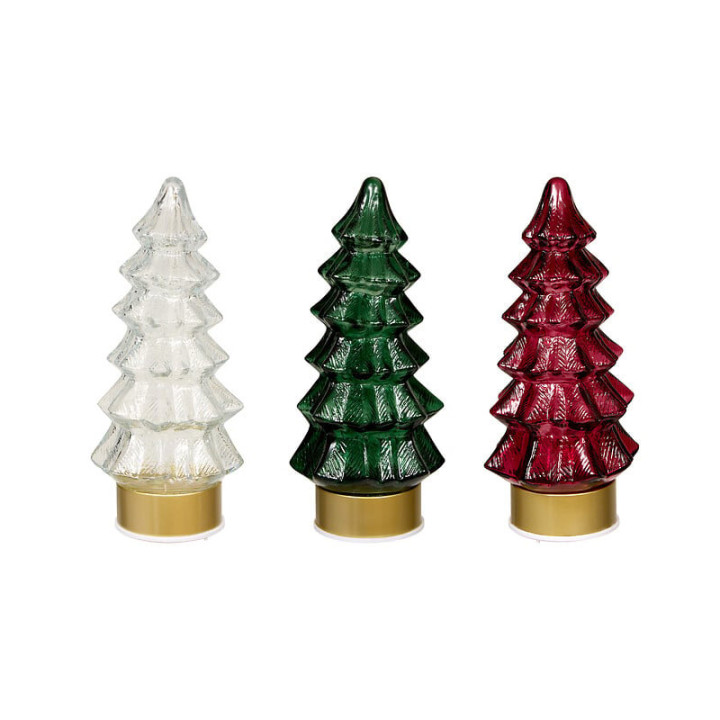 Sapin lumineux en verre - 29 cm | Le Géant de la Fête