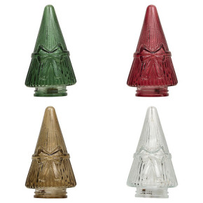 Sapin lumineux à noeud en verre - 11cm | Le Géant de la Fête
