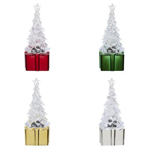 Sapin lumineux sur un cadeau - 11cm | Le Géant de la Fête