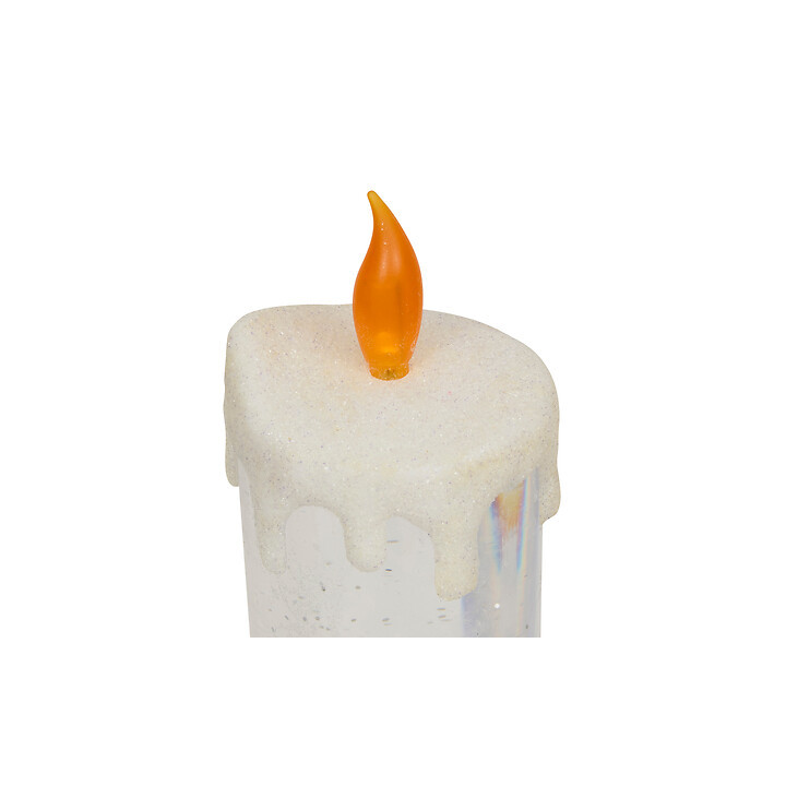 Bougie à paillettes lumineuse - 24 cm | Le Géant de la Fête